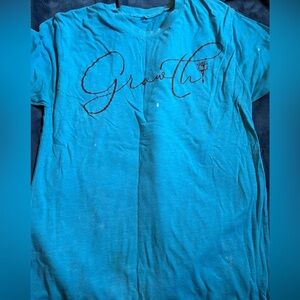 Vibrant Blue Short Sleeve Crew Neck Tee